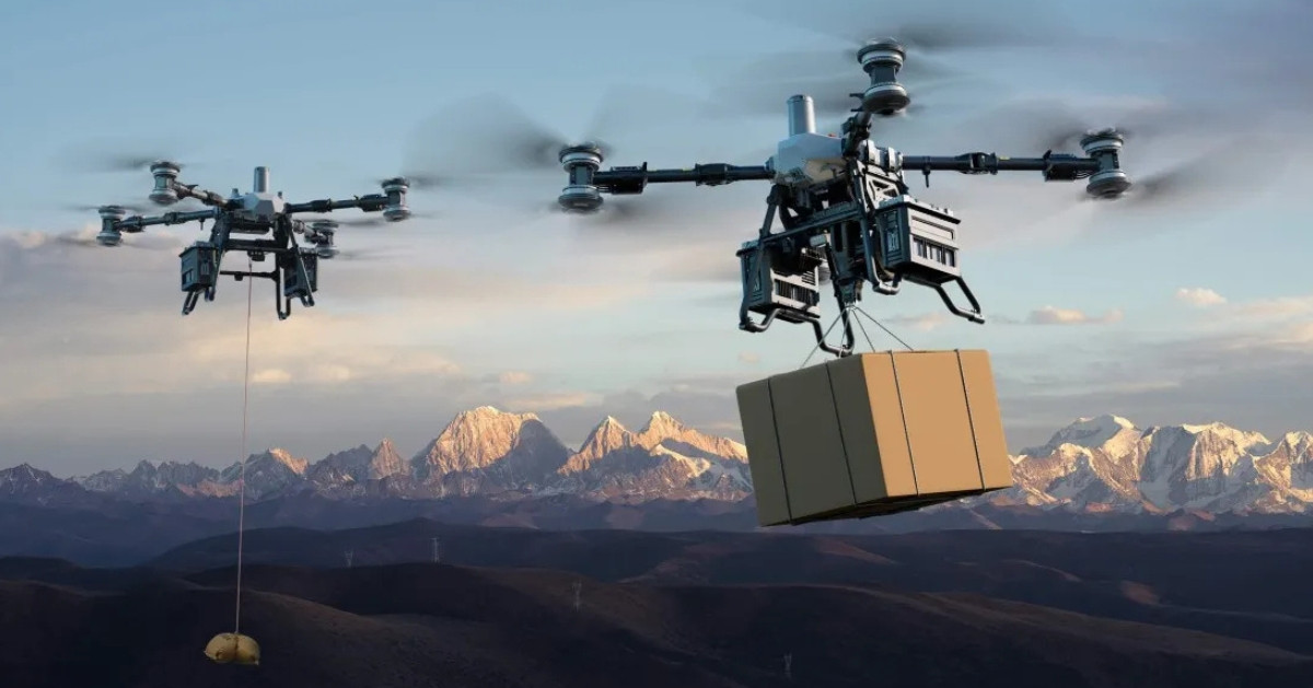 DJI FlyCart 100 (DJI FC100) drona cargo pentru transport aerian profesional